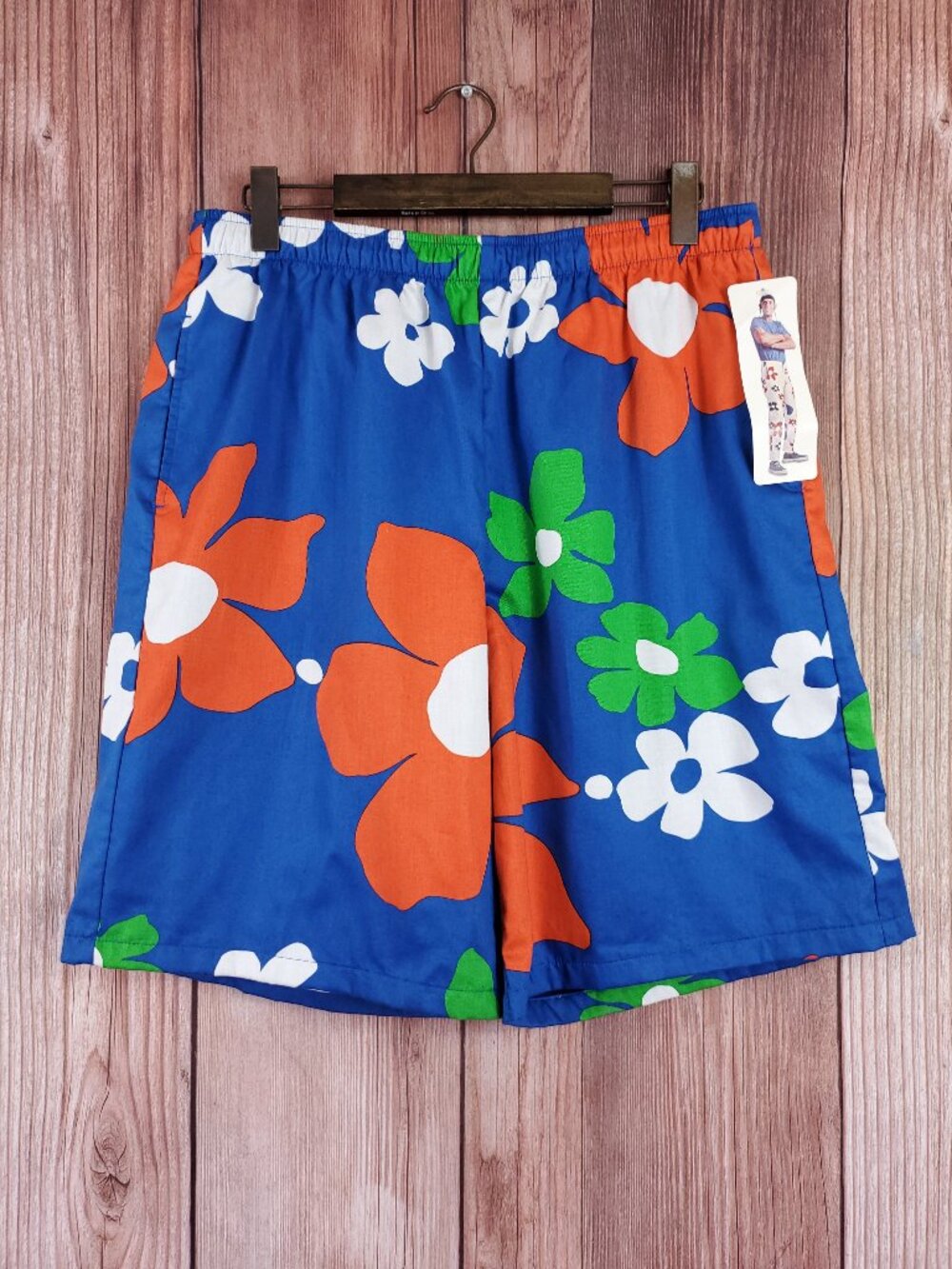 NWT Surf Line Hawaii Original Jams XL Vintage Style Floral Shorts Made in USA